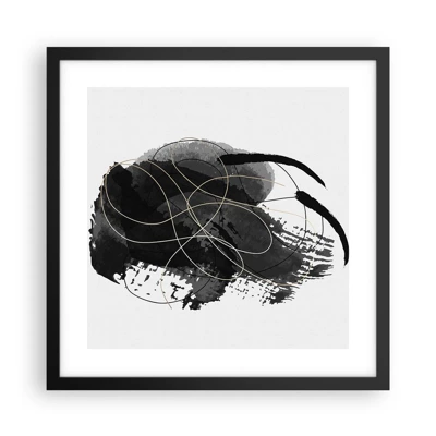 Poster in black frame - Made from Black - 40x40 cm
