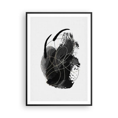 Poster in black frame - Made from Black - 70x100 cm