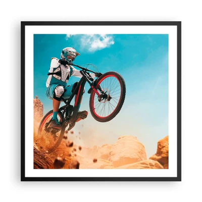 Poster in black frame - Madness on Wheels - 60x60 cm