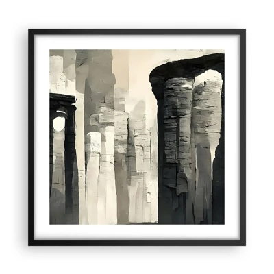 Poster in black frame - Majesty of Antiquity - 50x50 cm