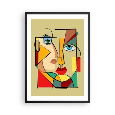 Poster in black frame - Matched Couple - 50x70 cm