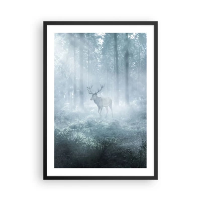 Poster in black frame - Morning Round of the Estate - 50x70 cm