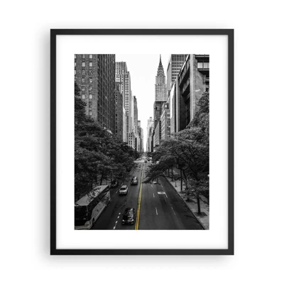 Poster in black frame - Morning in New York - 40x50 cm