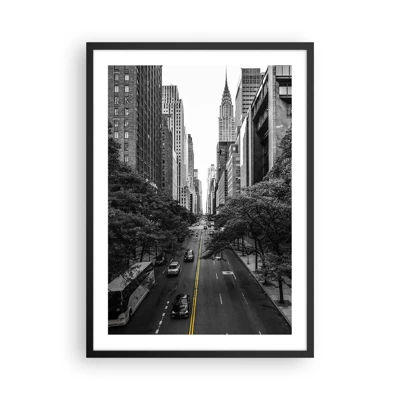 Poster in black frame - Morning in New York - 50x70 cm