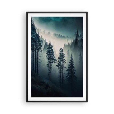 Poster in black frame - Morning in the Mountains - 61x91 cm