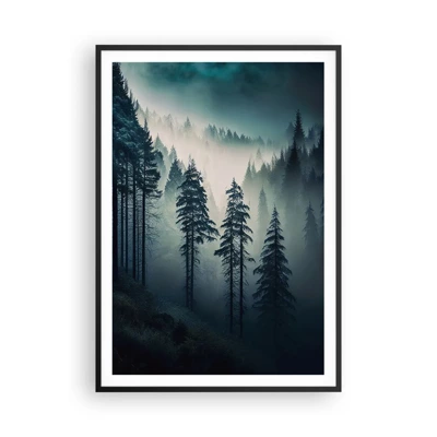 Poster in black frame - Morning in the Mountains - 70x100 cm