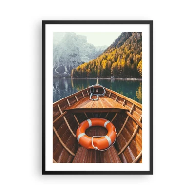 Poster in black frame - Mountain Hike - 50x70 cm