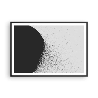 Poster in black frame - Movement of Particles - 100x70 cm