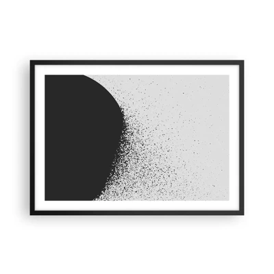 Poster in black frame - Movement of Particles - 70x50 cm