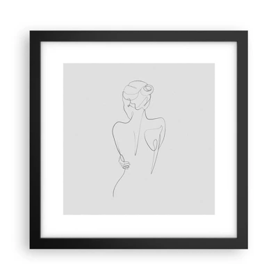 Poster in black frame - Music of the Body - 30x30 cm