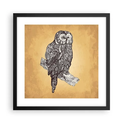 Poster in black frame - Mysterious Ornaments of Wisdom - 40x40 cm