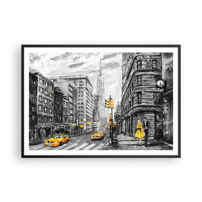 Poster in black frame - New York Tale - 100x70 cm