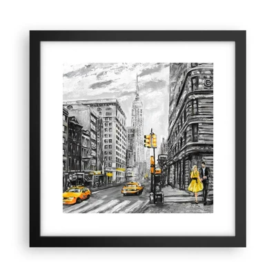 Poster in black frame - New York Tale - 30x30 cm