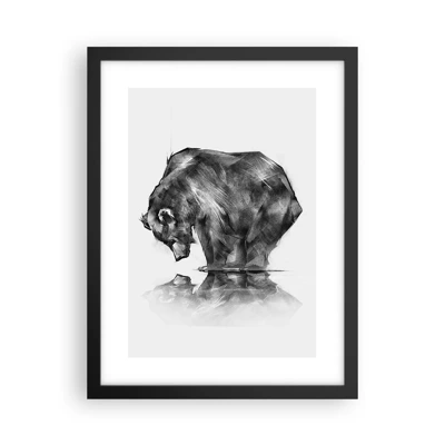 Poster in black frame - Nice to See Someone Close - 30x40 cm