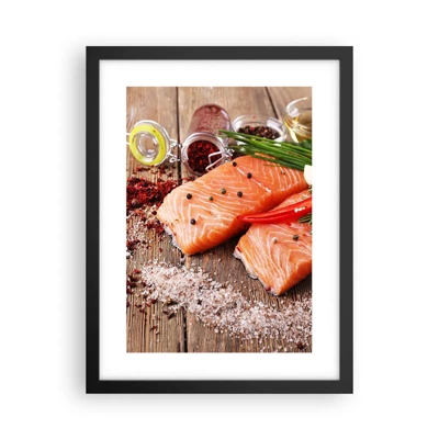 Poster in black frame - Norwegian Adventure in the Kitchen - 30x40 cm