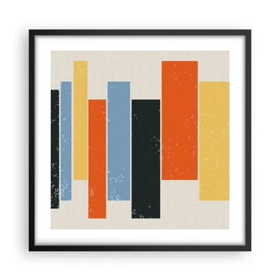 Poster in black frame - Notation of Music - 50x50 cm