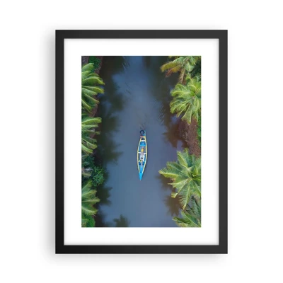 Poster in black frame - On Tropical Trail - 30x40 cm