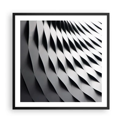 Poster in black frame - On the Surface of the Wave - 60x60 cm