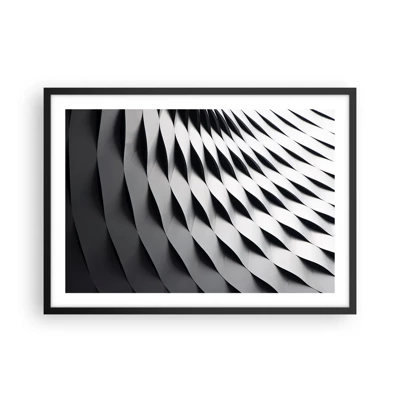 Poster in black frame - On the Surface of the Wave - 70x50 cm