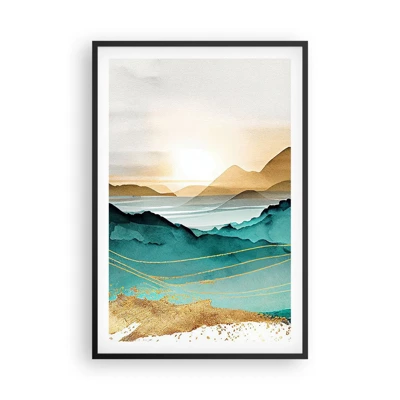 Poster in black frame - On the Verge of Abstract - Landscape - 61x91 cm