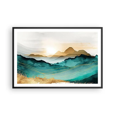 Poster in black frame - On the Verge of Abstract - Landscape - 91x61 cm