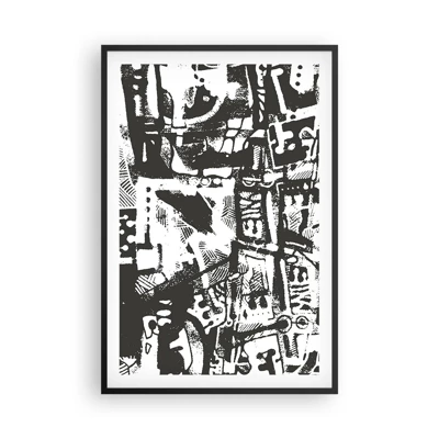 Poster in black frame - Order or Chaos? - 61x91 cm