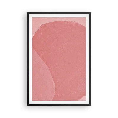 Poster in black frame - Organic Composition In Pink - 61x91 cm
