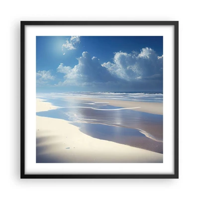 Poster in black frame - Paradise Holiday - 50x50 cm