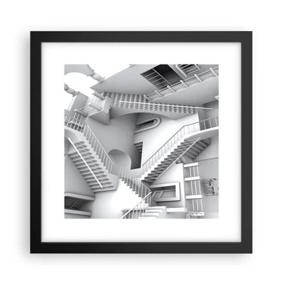 Poster in black frame - Paradoxes of Space - 30x30 cm