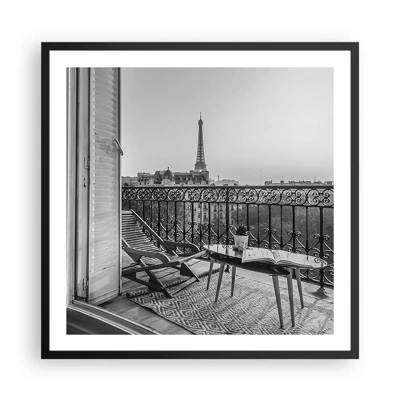 Poster in black frame - Parisian Afternoon - 60x60 cm
