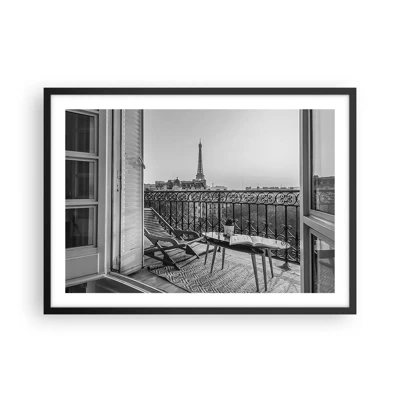 Poster in black frame - Parisian Afternoon - 70x50 cm