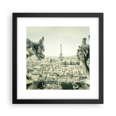 Poster in black frame - Parisian Talks - 30x30 cm