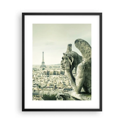 Poster in black frame - Parisian Talks - 40x50 cm