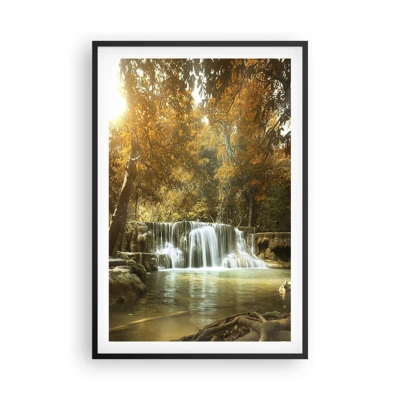 Poster in black frame - Park Cascade - 61x91 cm