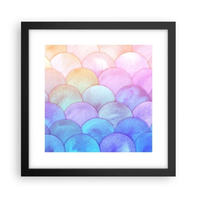 Poster in black frame - Pearl Scale - 30x30 cm