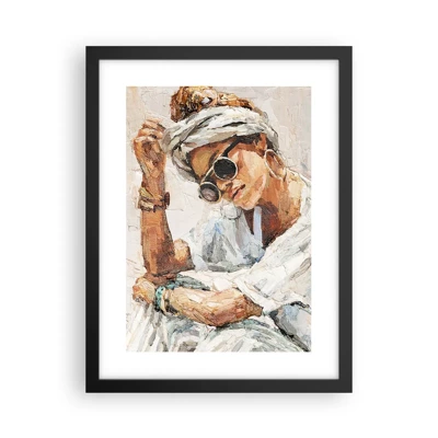 Poster in black frame - Portrait in Full Sun - 30x40 cm