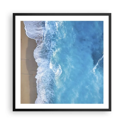 Poster in black frame - Power of the Blue - 60x60 cm