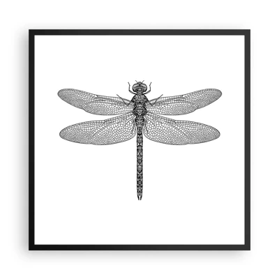 Poster in black frame - Precision of Nature - 60x60 cm