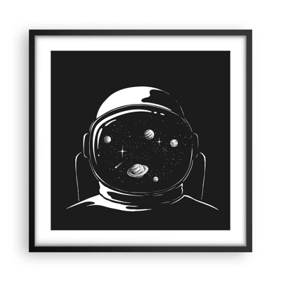 Poster in black frame - Quite a View - 50x50 cm