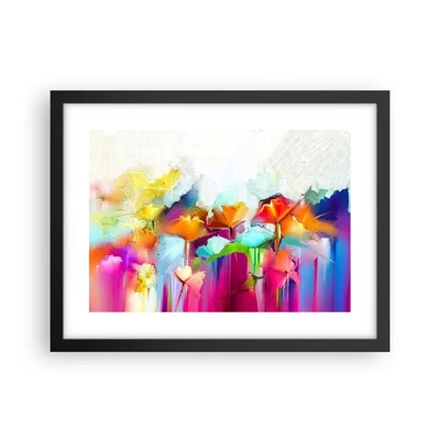 Poster in black frame - Rainbow Has Bloomed - 40x30 cm