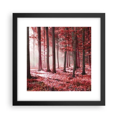 Poster in black frame - Red Equally Beautiful - 30x30 cm