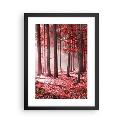 Poster in black frame - Red Equally Beautiful - 30x40 cm