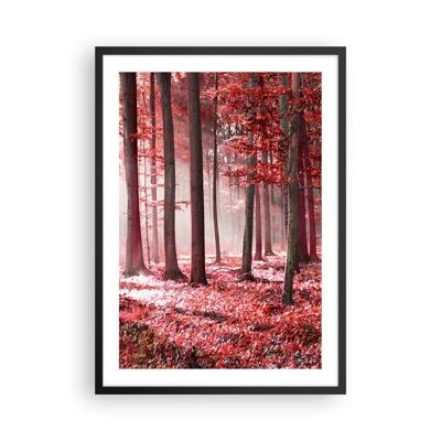 Poster in black frame - Red Equally Beautiful - 50x70 cm