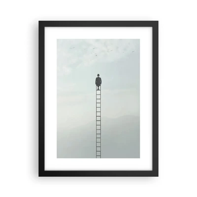 Poster in black frame - Rise above It - 30x40 cm