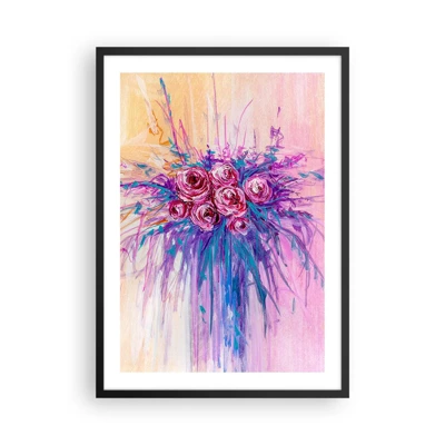 Poster in black frame - Rose Fountain - 50x70 cm