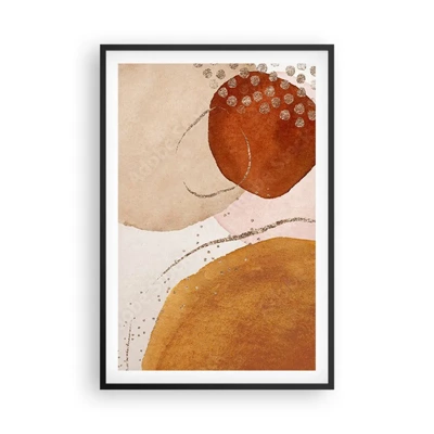 Poster in black frame - Roundness and Movement - 61x91 cm