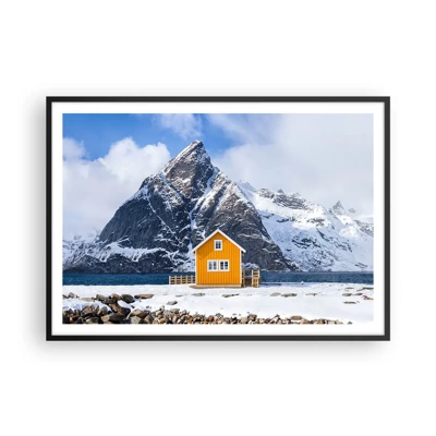 Poster in black frame - Scandinavian Holiday - 100x70 cm