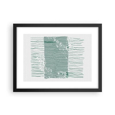Poster in black frame - Sea Abstract - 40x30 cm