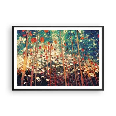 Poster in black frame - Secret Life of Leaves - 100x70 cm