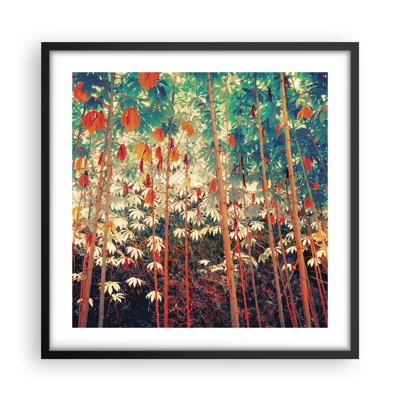 Poster in black frame - Secret Life of Leaves - 50x50 cm